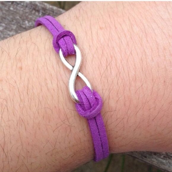 Purple Infinity Bracelet - Picture 1 of 2